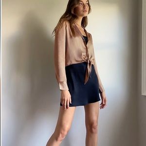 Aritzia New Tie-Front Blouse